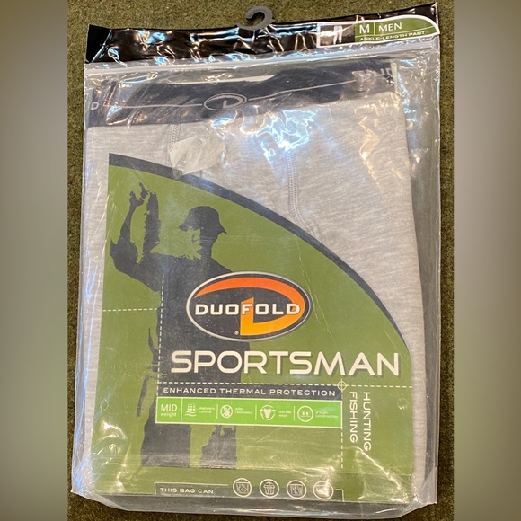 NEW Duofold Sportsman Mid-Weight Thermal Pants, Men’s Medium 32-34” Waist - Picture 6 of 6